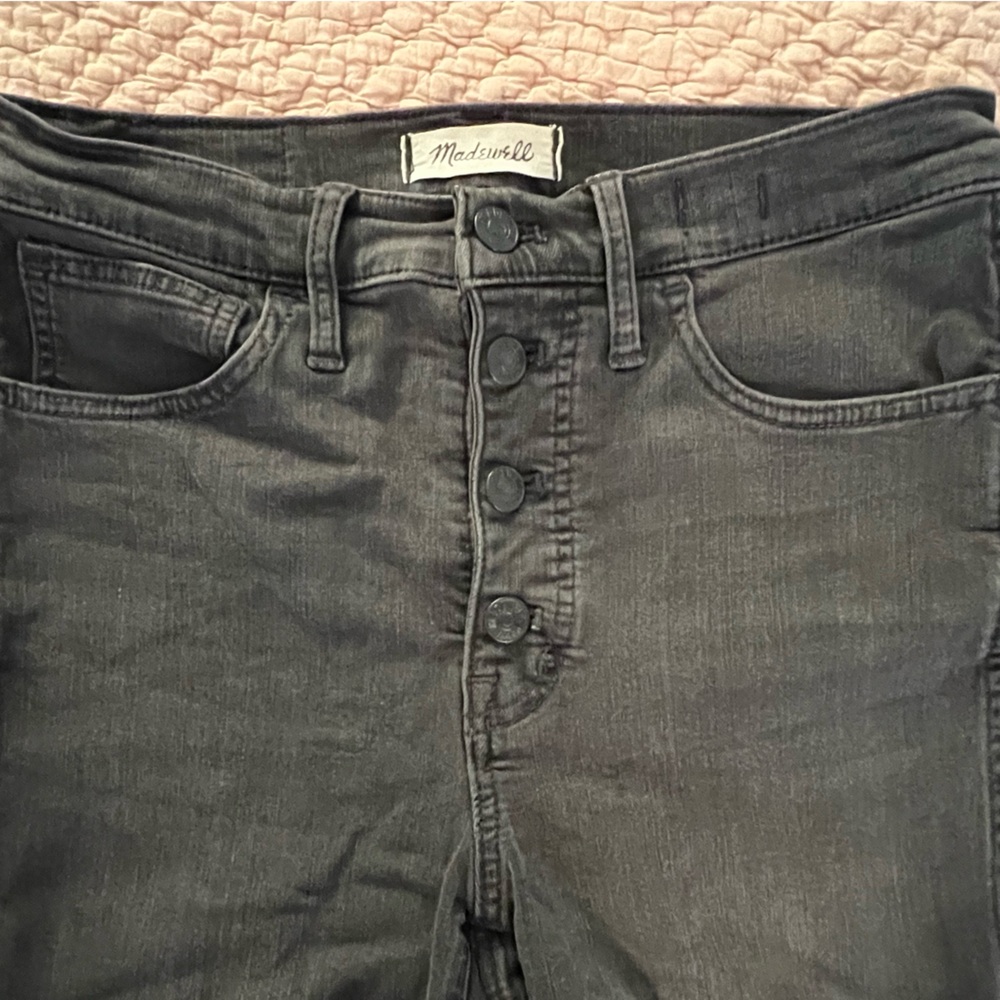 Madewell 10” High Rise Skinny Black Jeans | Size 27